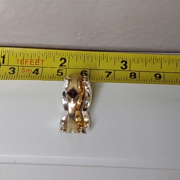 Very Pretty Size 8 Two Tone Transformable Ring - Picture 6 of 8